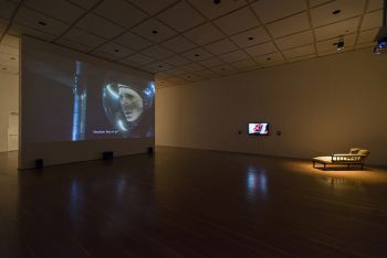 The Surface of Mars, 2016, installation view, University Art Gallery, University of California, Irvine, single-channel video, color, sound. 12:31 minutes Maura Brewer