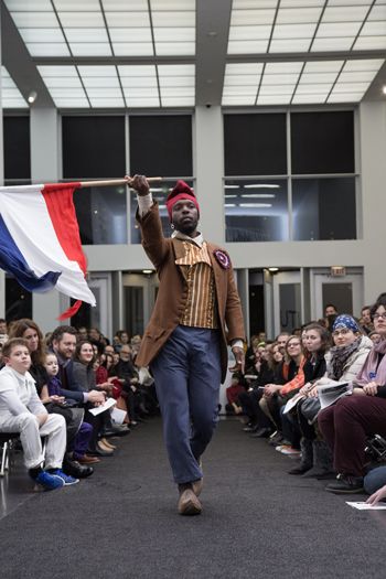 The Rational Dress Society Presents a History of Counter-Fashion, 2016, performance documentation, the Museum of Contemporary Art, Chicago Maura Brewer