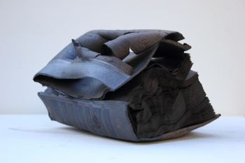 Burned II, 2012, burned book, 6.5" x 8.5" x 6" Beatriz Cortez