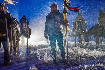 Yamin White Eagle, Timber Lake, 2015, photography, variable size Ken Marchionno