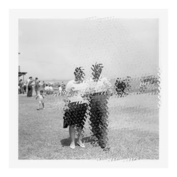 Scotoma, 2013, altered photograph, 9 in x 9 in. Samira Yamin
