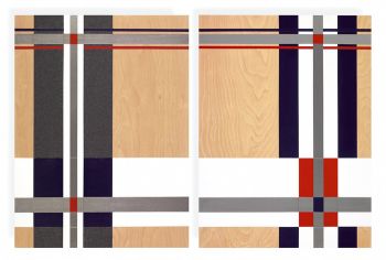 DIngbat, (diptych); 2016; acrylic on wood panel; 24 in. x 32 in. Linda Arreola