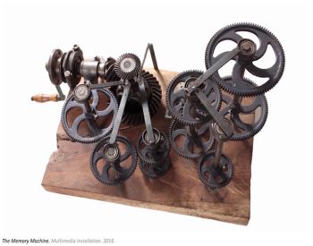 The Memory Machine; 2014; multimedia; 14 in. x 18 in. x 12 in. Beatriz Cortez