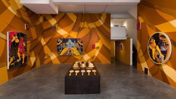 From The Primitive To The Present Installation; 2015; mixed media; chronicles the personal history of a randomly selected family from North Hollywood through items I acquired at the family’s estate sale Amir Fallah
