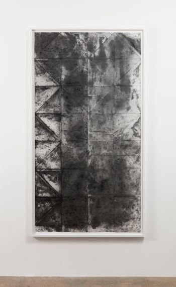 Unfolded; or If I Could Take It All Back I Would, 2015; graphite on vellum; 90 in. x 54 in. x 0 in. Aaron Sandnes