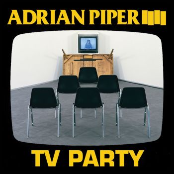 Adrian Piper: T.V. Party (from Albums by Conceptual Artists); 2015; digital offset print; 12⅜ in. x 12⅜ in. Gary Cannone