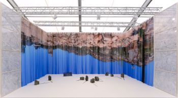 Stone Breath Mountain Dust; 2016; installation including “Dust to Mountain” at Frieze London 2016. Photo: Andy Keate Neha Choksi