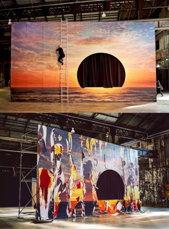 The Sun's Rehearsal / In Memory of the Last Sunset; 2016; installation at the 20th Biennale of Sydney; activated by collaboratively devised performance with dance artist Alice Cummins Neha Choksi
