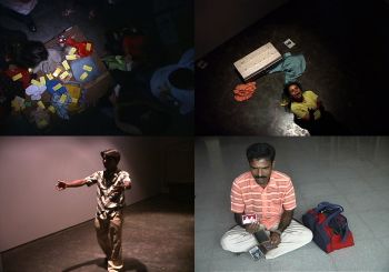 Who is in Town Anyway? / Mein Nayaan Hoon; 2007; devised performance with Jyoti Dogra, Rehaan Engineer, Arindam Ghatak, Niti Gourisaria, Faezeh Jalali, Karan Makhija, Pramod Prajapati and Anil Sahu, and audience participation; at Project 88; Mumbai Neha Choksi