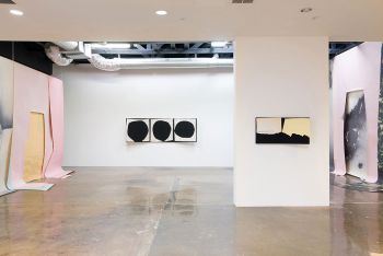 Installation view of A Little Bit of But; 2016; LAXART; Los Angeles, CA; dimensions variable Kim Fisher