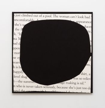 Never Taken Seriously Big Hole; 2016; oil on linen; 58 in. x 58 in. Kim Fisher