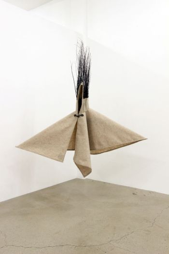 Samidh (cape); 2014; fabric, wood; 66 in. x 40 in. x 40 in. Photo by Ave Pildas Phyllis Green