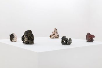 Weights (installation view); 2017; part of The Infinite exhibition; Parrasch Heijnen Gallery; Los Angeles; ceramic; dimensions vary Julia Haft-Candell