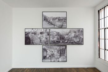 Installation view of Leave of Absence at Commonwealth and Council in Los Angeles, 2017; Inkjet print; dimensions vary Kang Seung Lee