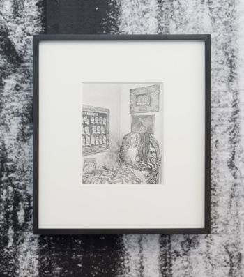 Untitled (Martin Wong by Peter Bellamy_1985); 2016; graphite on paper; 12 ½ in. x 11 in. Kang Seung Lee
