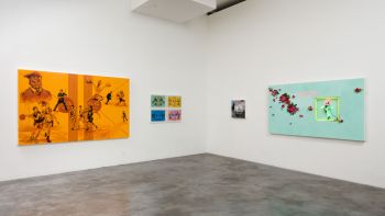 Installation view of All Season Portfolio; 2017; Charlie James Gallery; materials and dimensions vary Patrick Martinez
