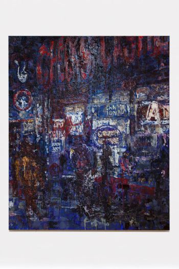 CHECK II CHECK, 2017; oil on canvas; 62 in. x 72 in. Andy Robert