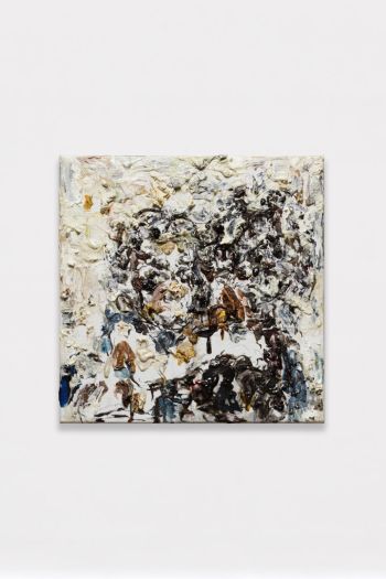 Here With You; 2017-18; oil on canvas; 13.5 in. x 13.5 in. Andy Robert