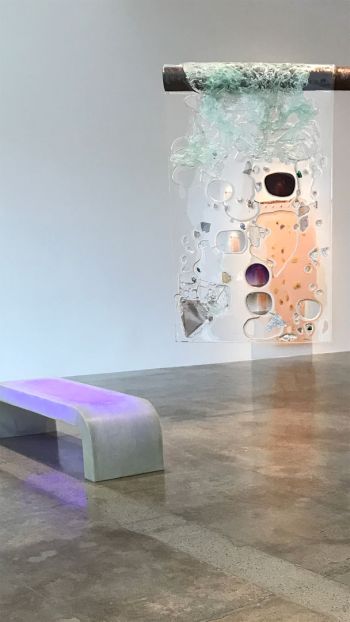 Installation view of The Courtyard; 2017; Kayne Griffin Corcoran; Los Angeles, CA Rosha Yaghmai